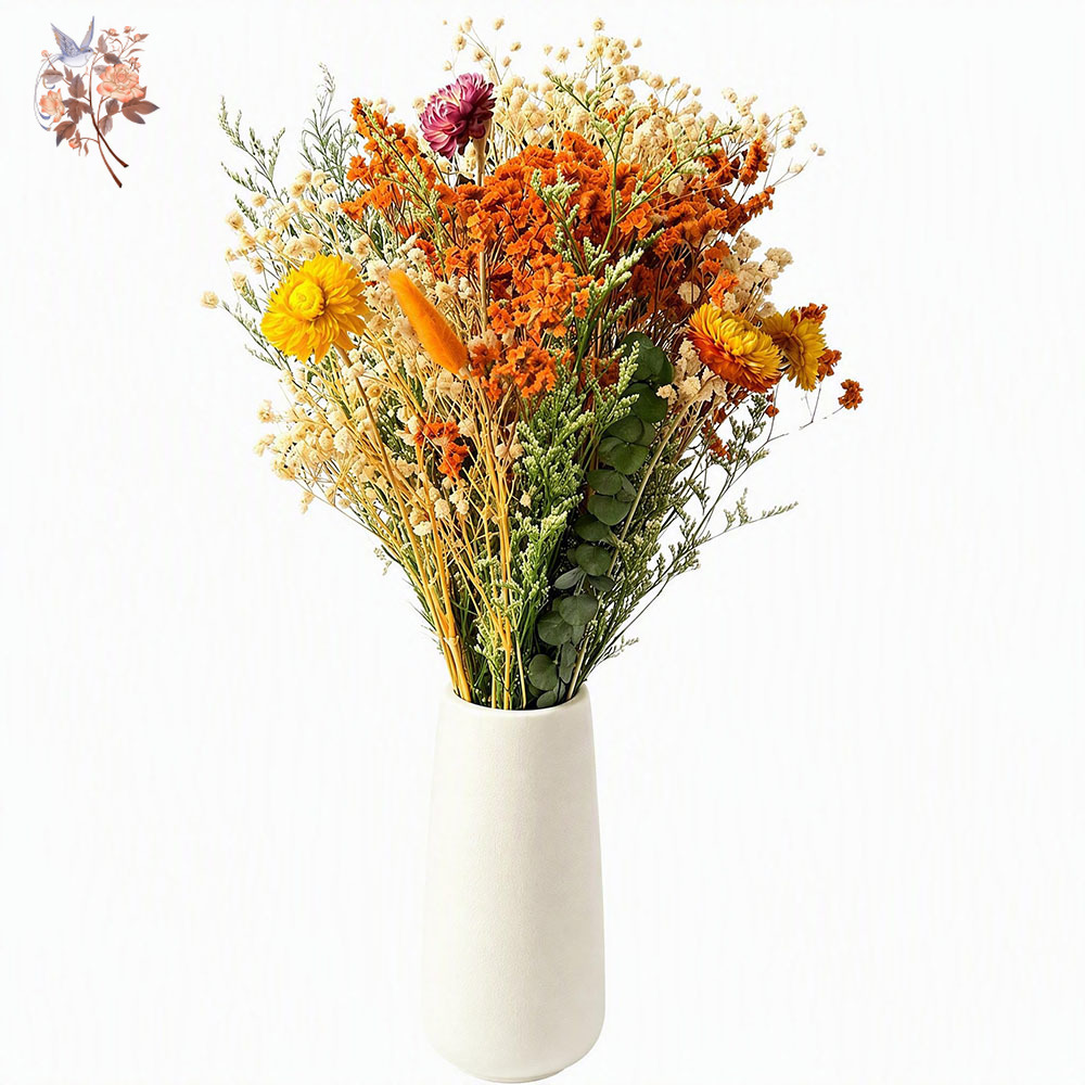 Eucalyptus Preserved - باقة زهور مجففة للخريف، عشب البامباس
